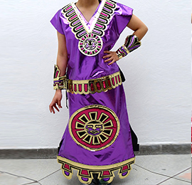 Vestido típico Azteca