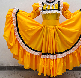 Vestido típico de Coahuila