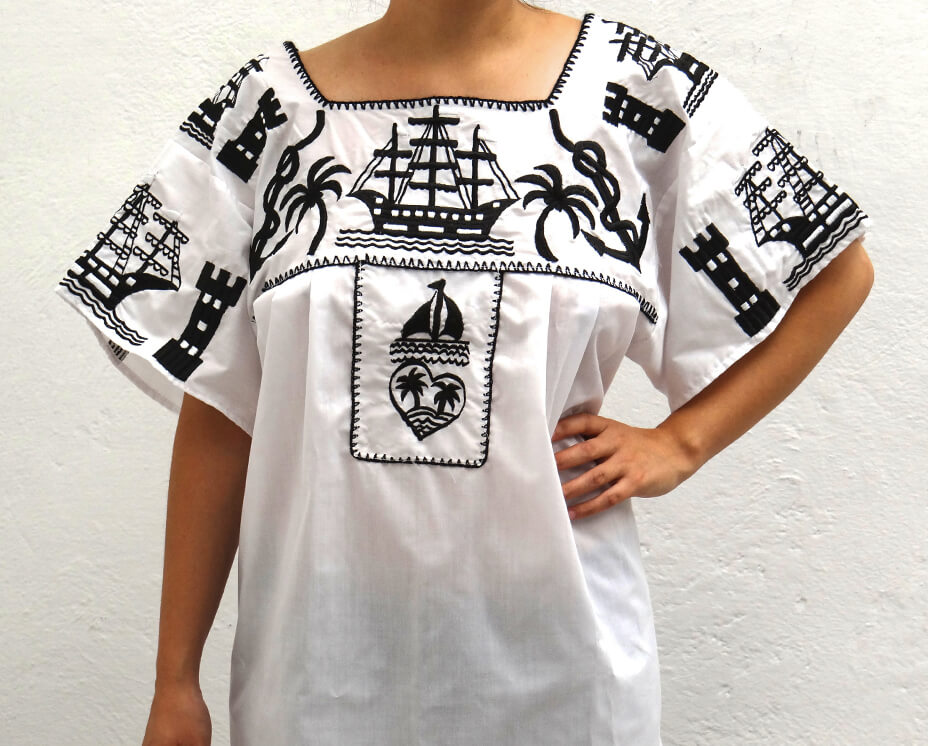 blusa típica de campeche