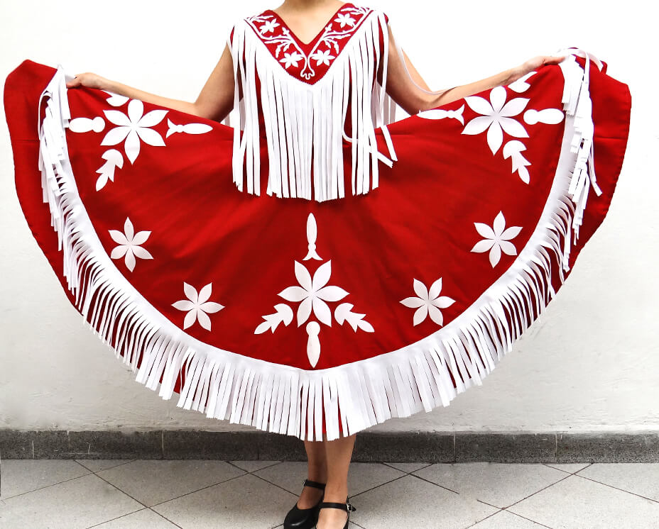 Vestido de Campero Tamaulipeco Rojo